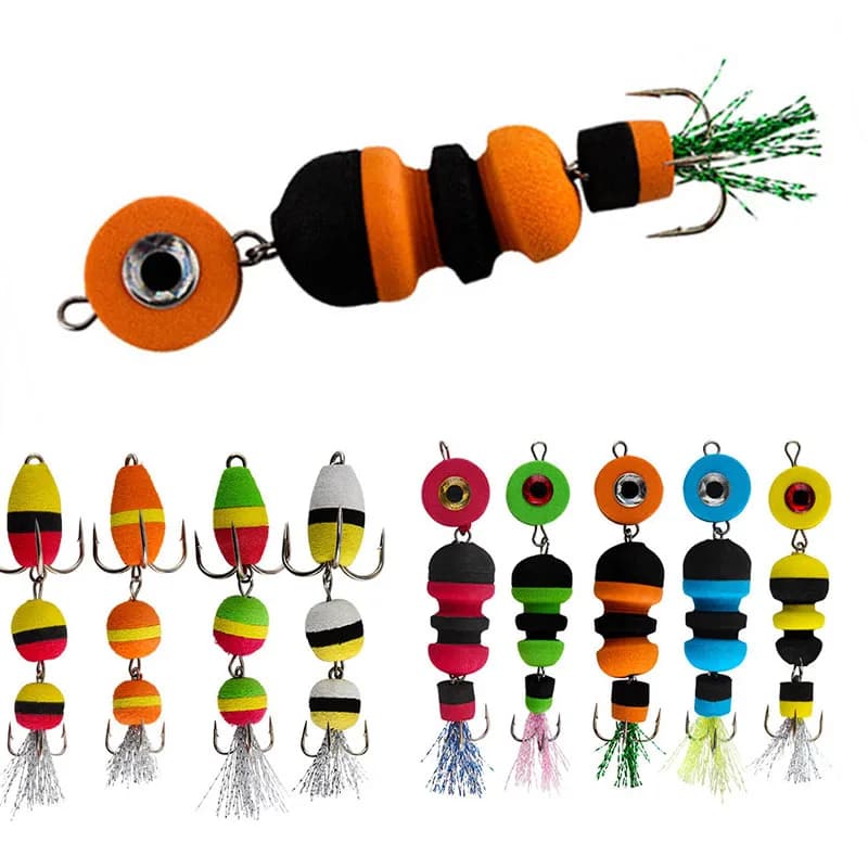 1 Pz 2g/3g Mandula Esca Esca Artificiale Swimbait Wobbler Esca Morbida Schiuma Esca Esca Insetto Pesca Bass Pike Schiuma Esca Artificiale