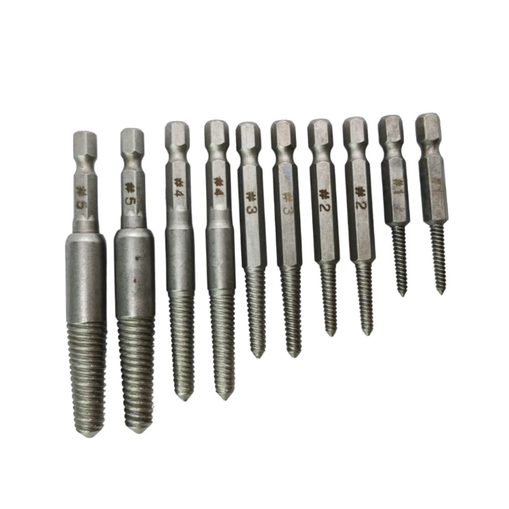 10pc codolo esagonale vite a testa rotta estrattore vite cacciavite a testa rotta per scattare set di strumenti per trapano elettrico utensile elettrico