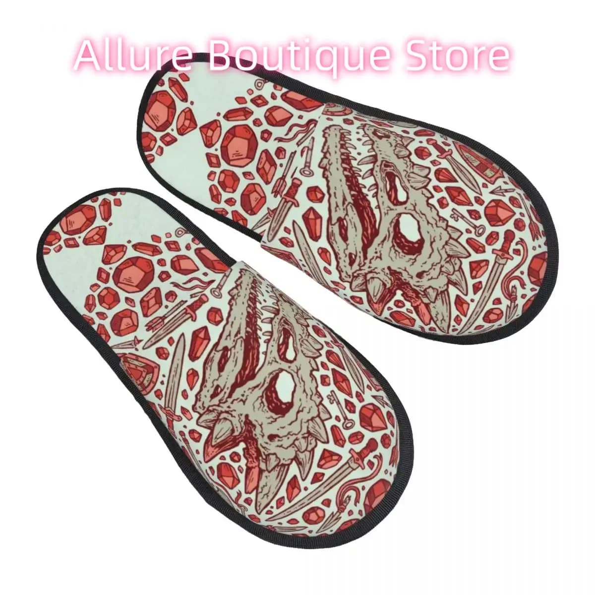 Dragons Comfort Scuff With Memory Foam Slippers Women Hotel House Shoes