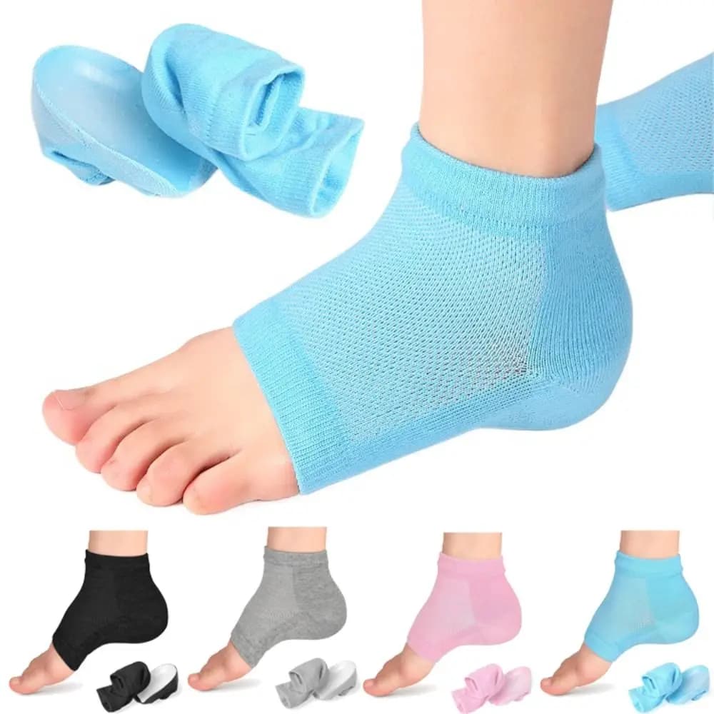 Invisible Rizzsoles Height Max Socks Sports Thickened SEBS Heel Pads Anti-slip 2.5/3.5cm Half Height Increase Insoles Women Men