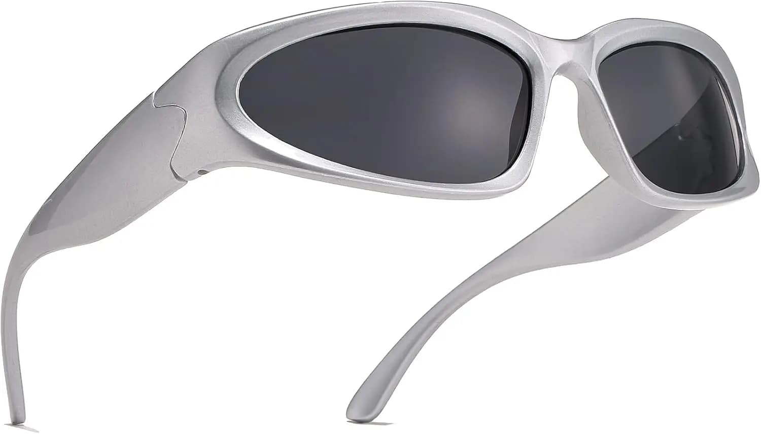 Occhiali da Sole Ovali Y2K, Montatura Spessa Avvolgente, Occhiali Sportivi Unisex