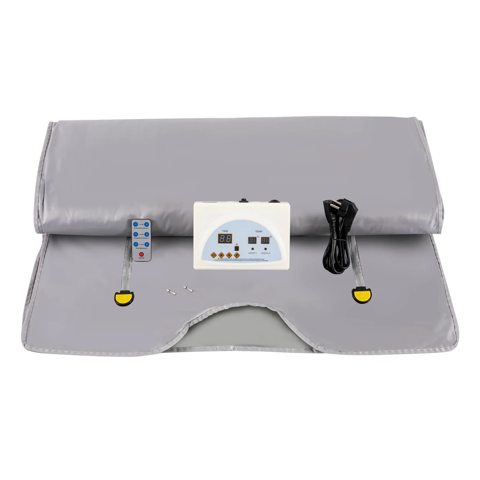 Coperta per sauna portatile, 180 * 80 cm Coperta riscaldante pieghevole per il sudore Borsa per il vapore con telecomando per il relax dello spa disintossicante (650 W 220 V/110 V)