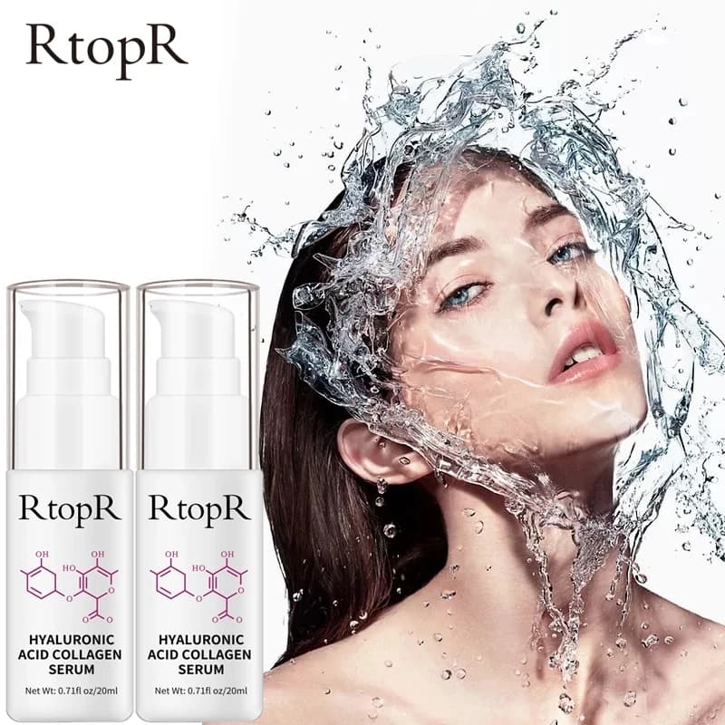 RTOPR Hyaluronic Acid Collagen Face Serum Acne Treatment Anti Wrinkle Skin Care Essence Face Care Whitening Anti-Aging Serum