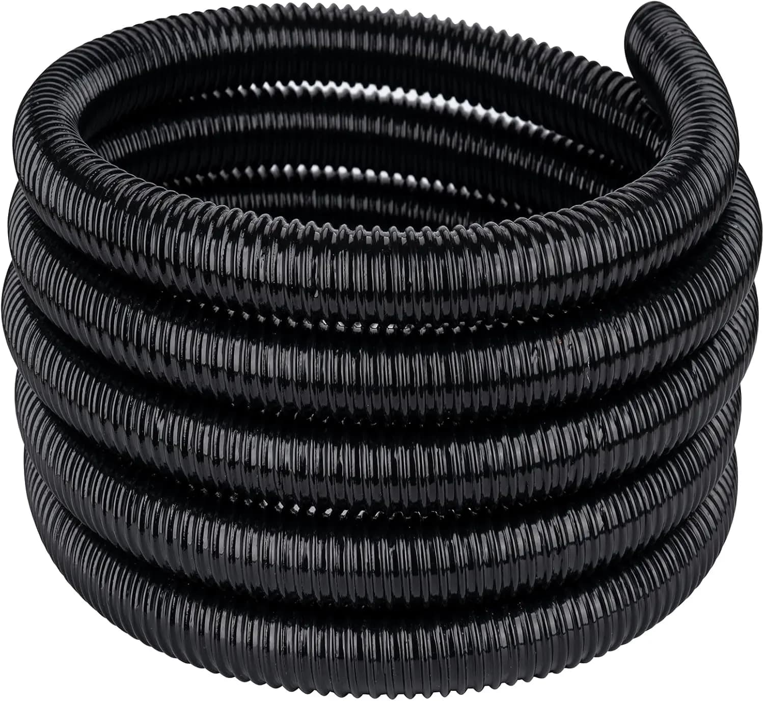 1 inch PVC hose, black corrugated hose for cascade pump, drainage tube, garden bending resistant