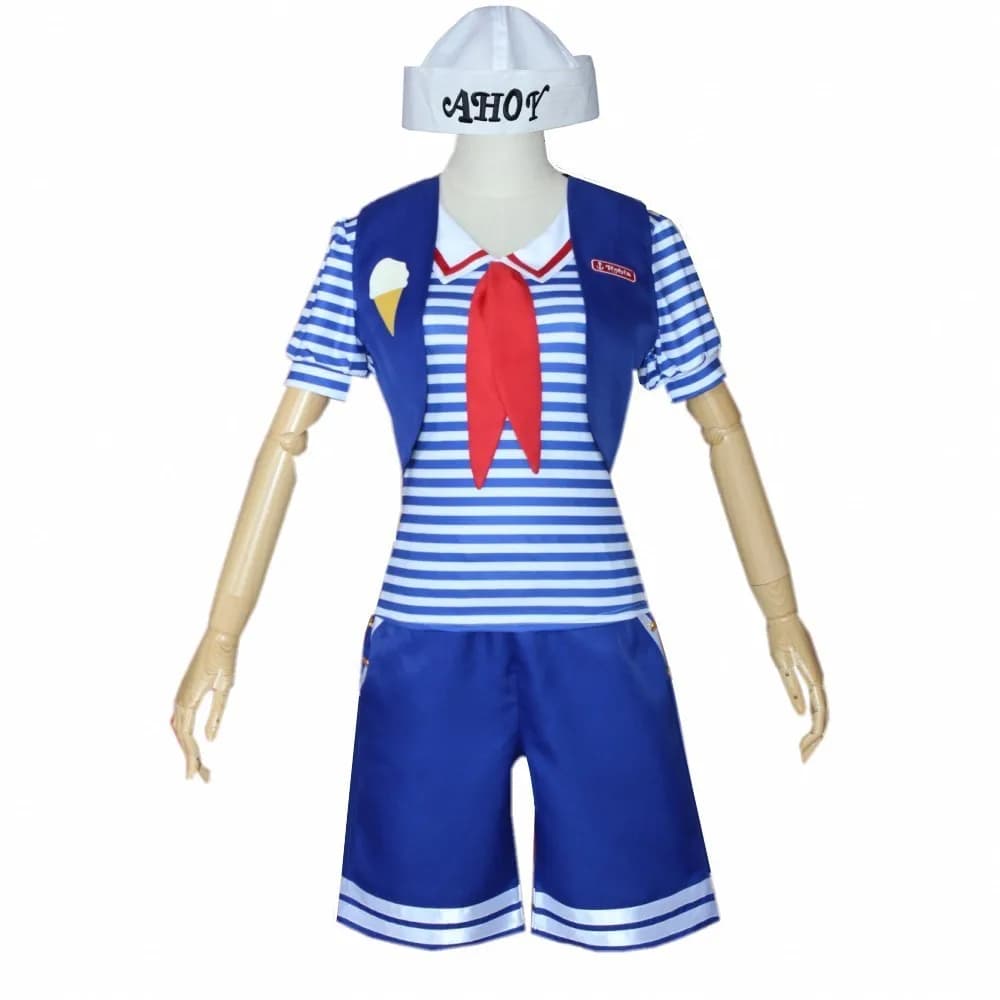 Robin Steve Harrington Cosplay Costume Adult Shirt Pants Vests Cosplay Costume for Carnival Party Dresses