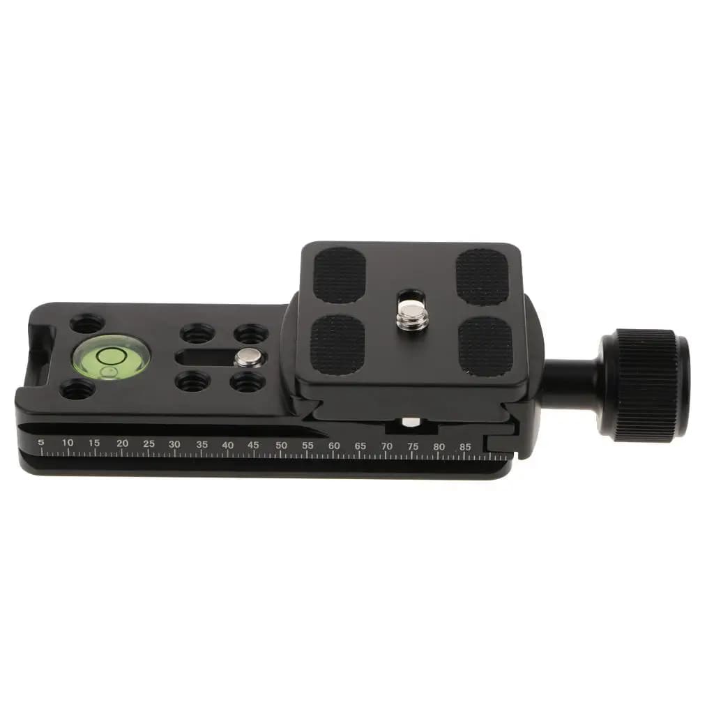 Rail Slide Quick Release Clamp Adjustable Camera Mounting Bracket Nodal Slide Plate Base for PU Series
