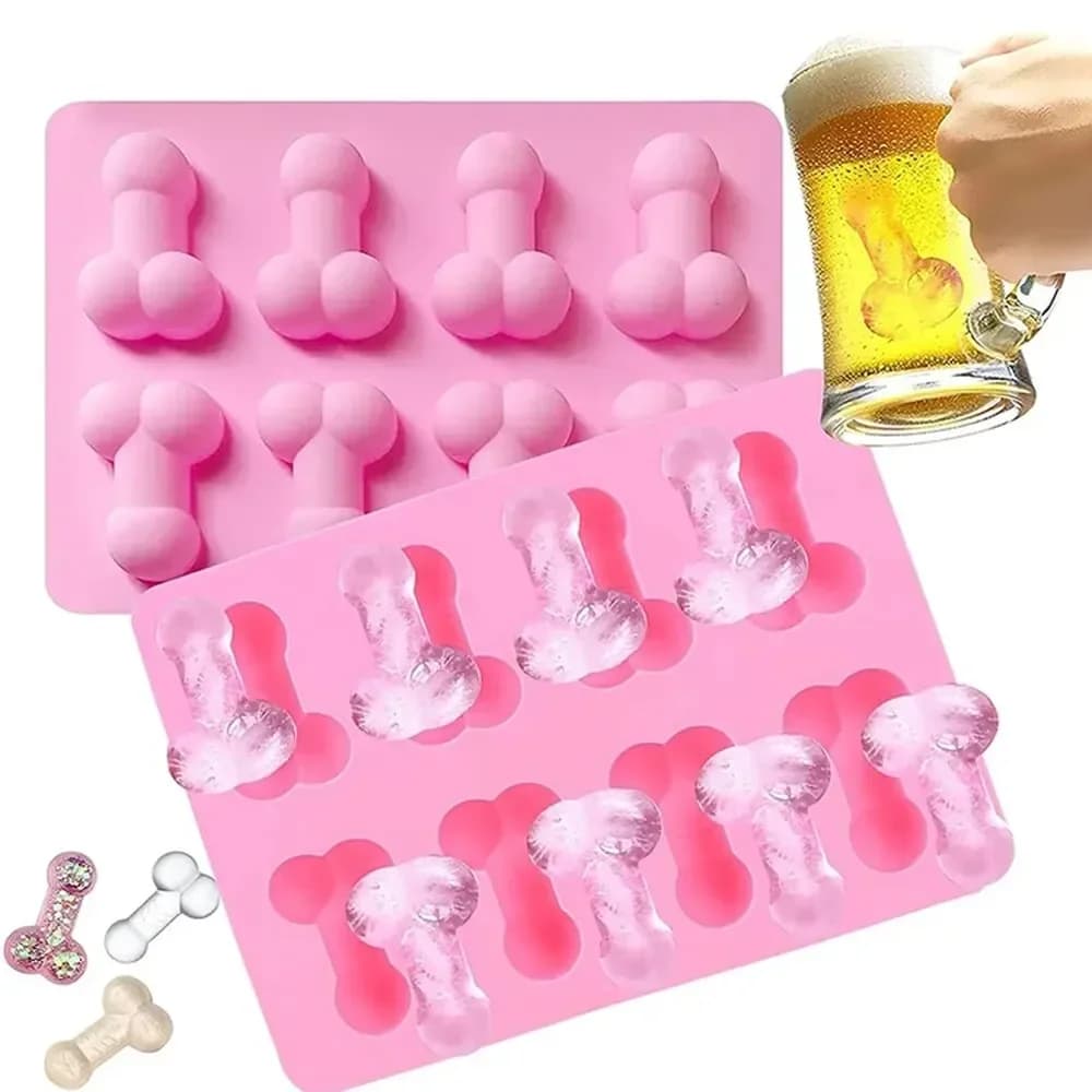 Silicone Divertenti Dicks Stampo per Cioccolato Vassoio per Cubi di Ghiaccio Festa per Adulti Genitali Dessert Pene Sexy Petto Stampo per Torta Strumenti per Cottura della Torta
