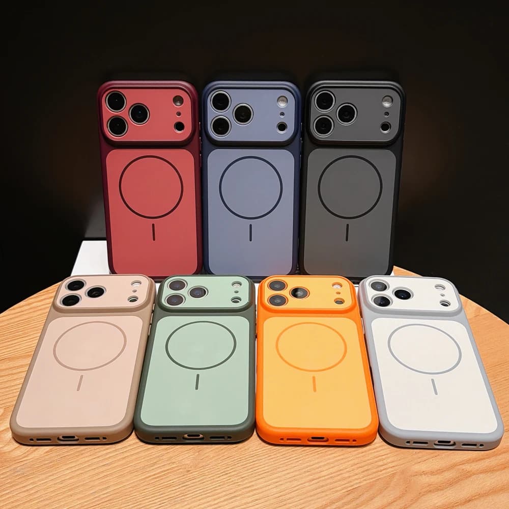 Shockproof Armor Matte Case Cover For iPhone 18 17 16 15 14 13 12 11 Pro Max 18Pro 17Pro For Magsafe Mag Safe Wireless Charge