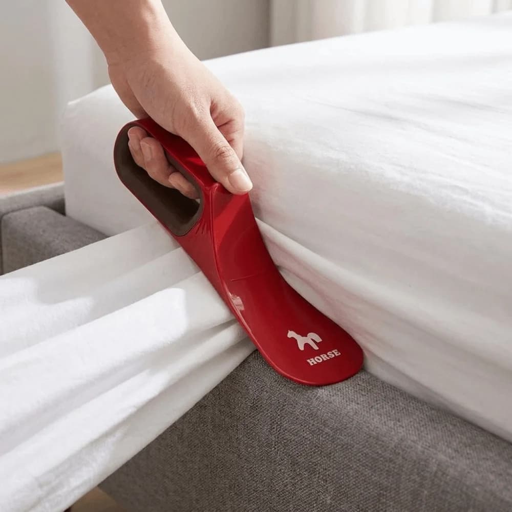 Plastic Mattress Wedge Elevator Ergonomic Design Efficient Bed Sheet Tucker Non-slip with Lint Remover Mattress Riser