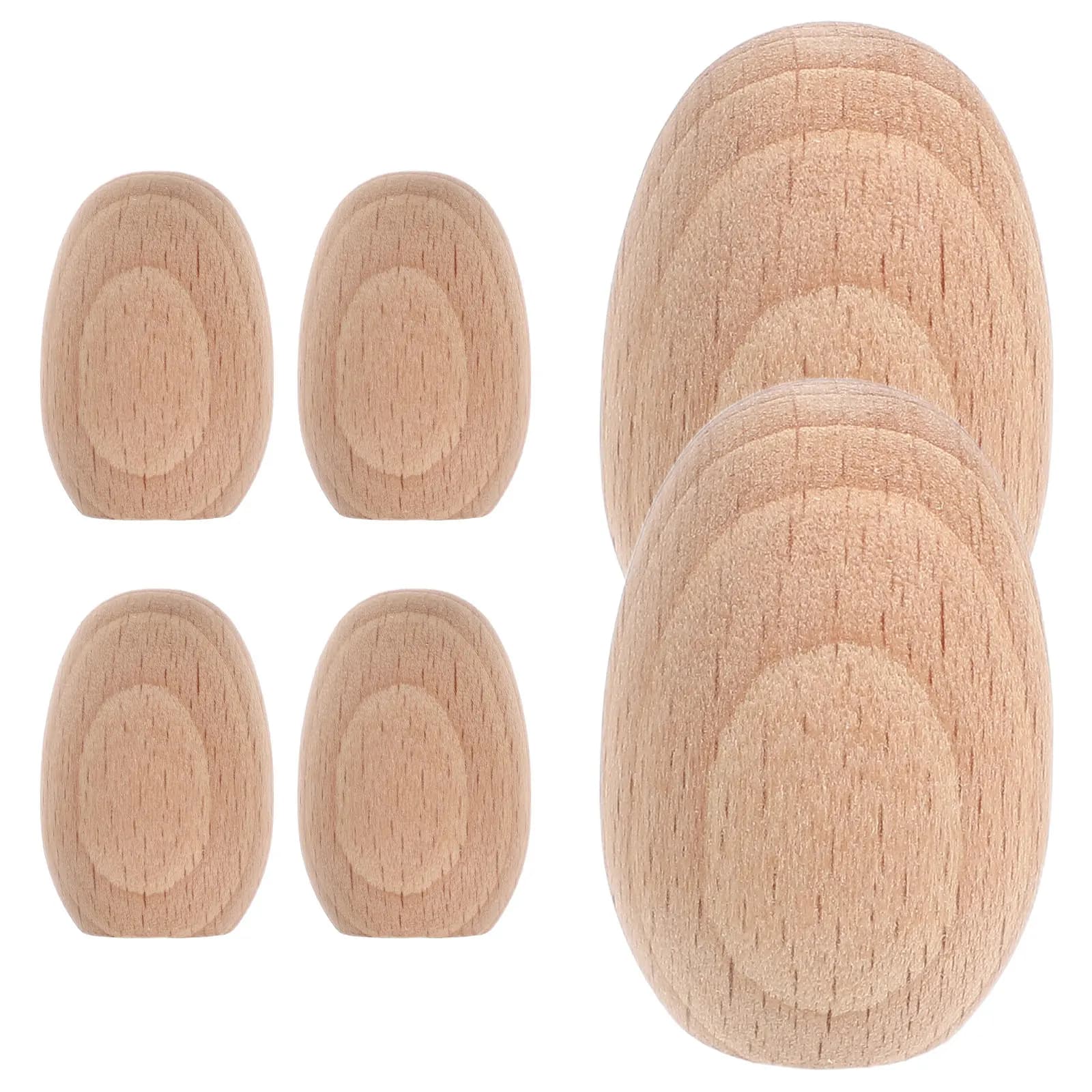 Set di 6 Blocchi in Legno Naturale Non Finito per Paesaggi in Miniatura, Decorazioni Fai-da-Te per Pasqua, Micro Giardino, Stanza dei Bambini
