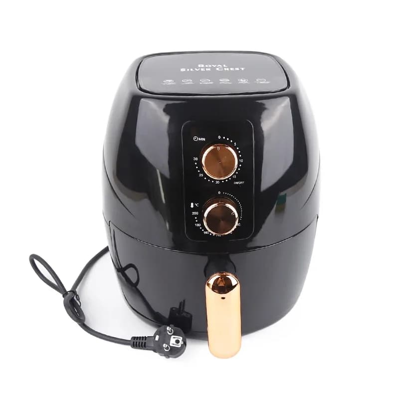 Deep Air Fryer with mechanical control Silver Crest 6 liters, Air Fryer for Oil Free Baking