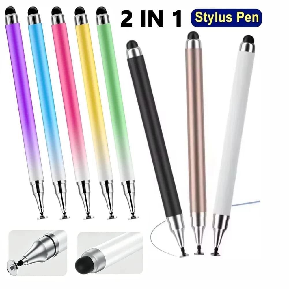 8-1 Pezzi Penna Stilo Universale a Doppia Punta per iPad Tablet Android iOS Telefono, per Disegno e Scrittura su Schermi Capacitivi