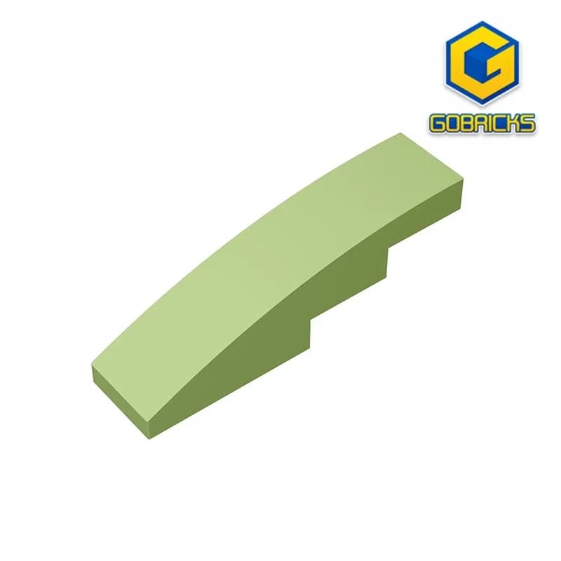 Gobricks GDS-658 pendenza, curvo 4x1 compatibile con lego 11153 61678 pezzi di blocchi educativi fai da te per bambini