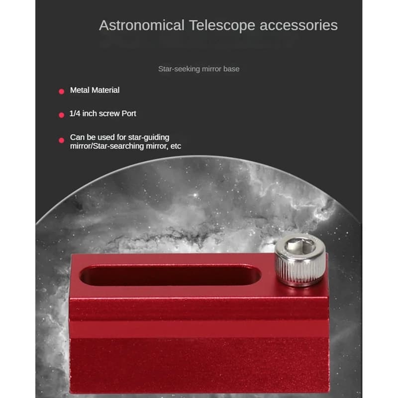 Piastra per binario a coda di rondine stile Vixen - Lunghezza 48 mm (1,89 pollici) per telescopio Finder Scope Base per smartphone Espandi Facile installazione-AT35