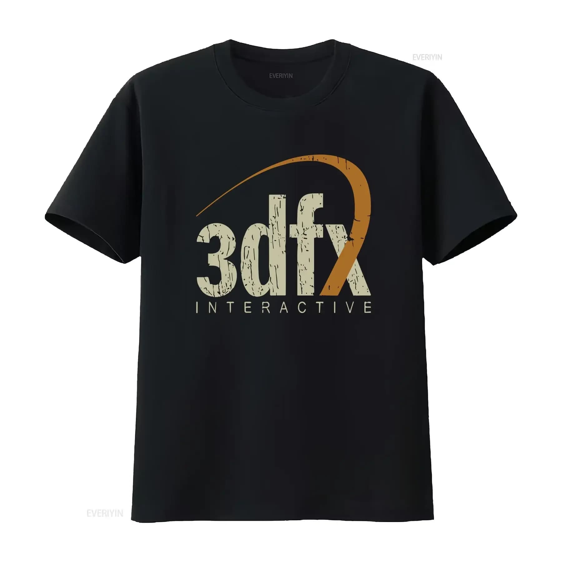 1994 Vintage 3dfx Interactive Men's T Shirt Retro Gaming vintage Washed streetwear Soft Casual Slightly Breathable graphic