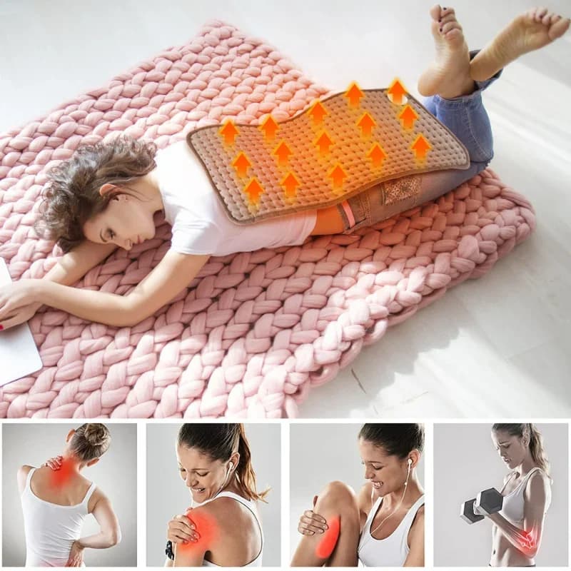 Tappetino riscaldante per fisioterapia del corpo umano Coperta riscaldante elettrica per materasso con impacco caldo a infrarossi lontani per uso domestico