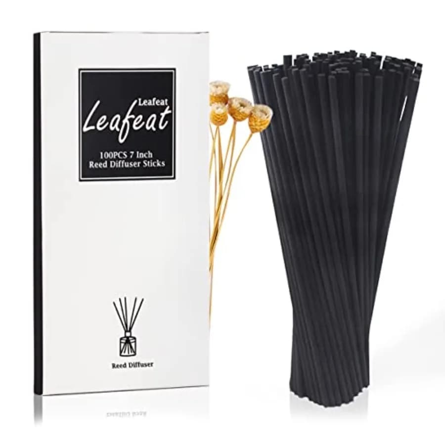 100PCS Reed Diffuser, 7 Inch Aromatherapy Diffuser Fiber Sticks- Reed Diffuser Sticks for Home Office Spa and Bedroom