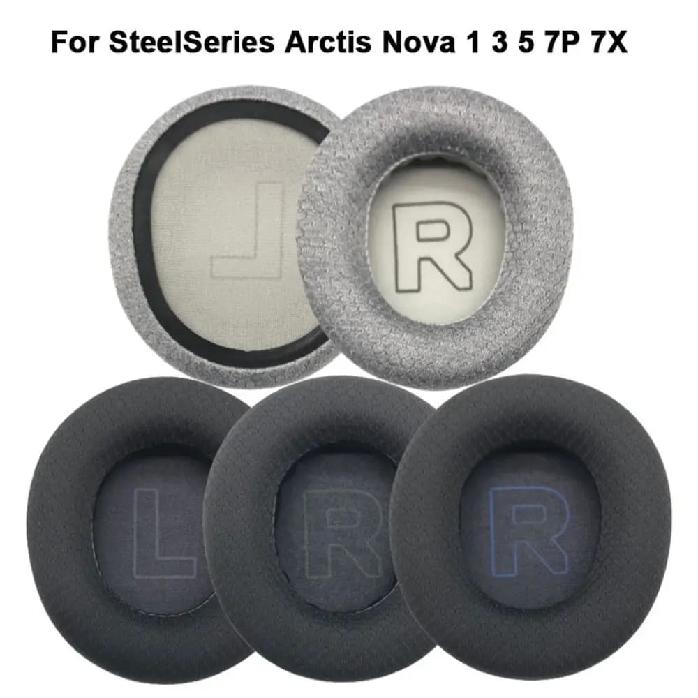 1 paio di nuovi cuscinetti auricolari in schiuma di ricambio fodera per cuscino per cuffie da gioco Steelseries Arctis Nova 1 3 5 7P 7X