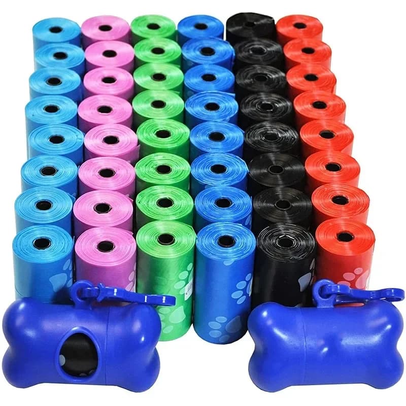 1pc Dispenser di sacchetti a forma di osso Usa e getta Supporto per sacchetti di rifiuti per cani da compagnia Sacchetto di immondizia in plastica Custodia per lo smaltimento Dispenser di sacchetti di cacca