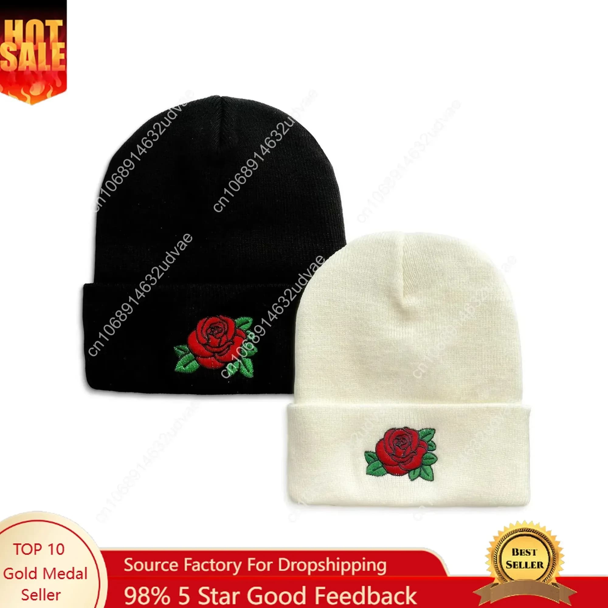 Cappelli Beanie Rosa da Donna AZJ, Berretti Invernali Caldi e Morbidi, Unisex, Lavorati a Maglia con Risvolto
