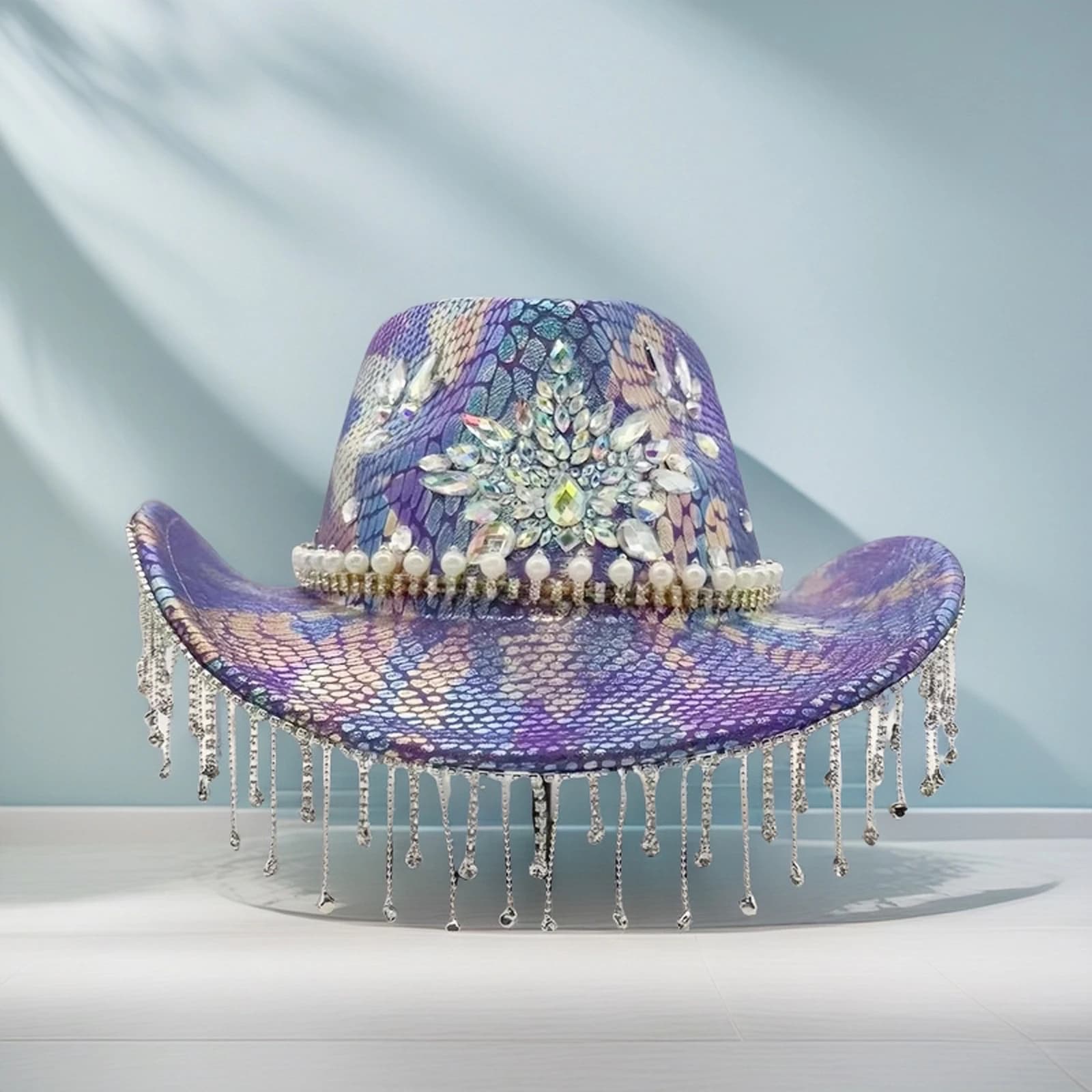 Rhinestone Captain Hat Women, Cosplay Cap, Luxury Festival Hats, Burning Man Halloween Anime Convention Costume Accessories