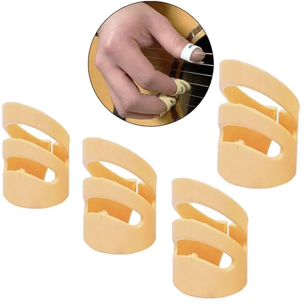 4 Pz/set ALaska Pik Plettri Per Chitarra Elettrica Acustica Strumento A Corde M/L/XL Chitarra FAI DA TE Dito Coperture Parti di Chitarra
