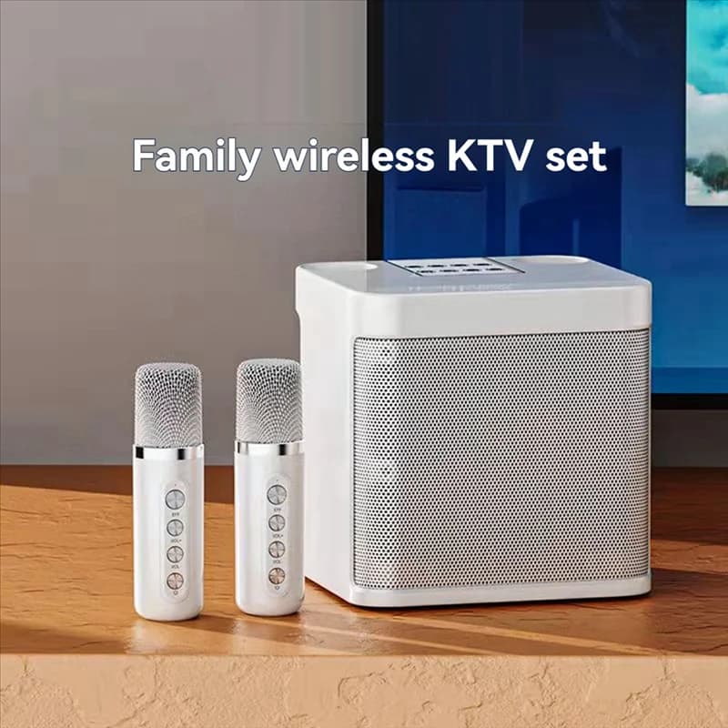 Hot-KD-203 Set Karaoke Altoparlante Karaoke Macchina per microfono con doppio microfono Bluetooth senza fili