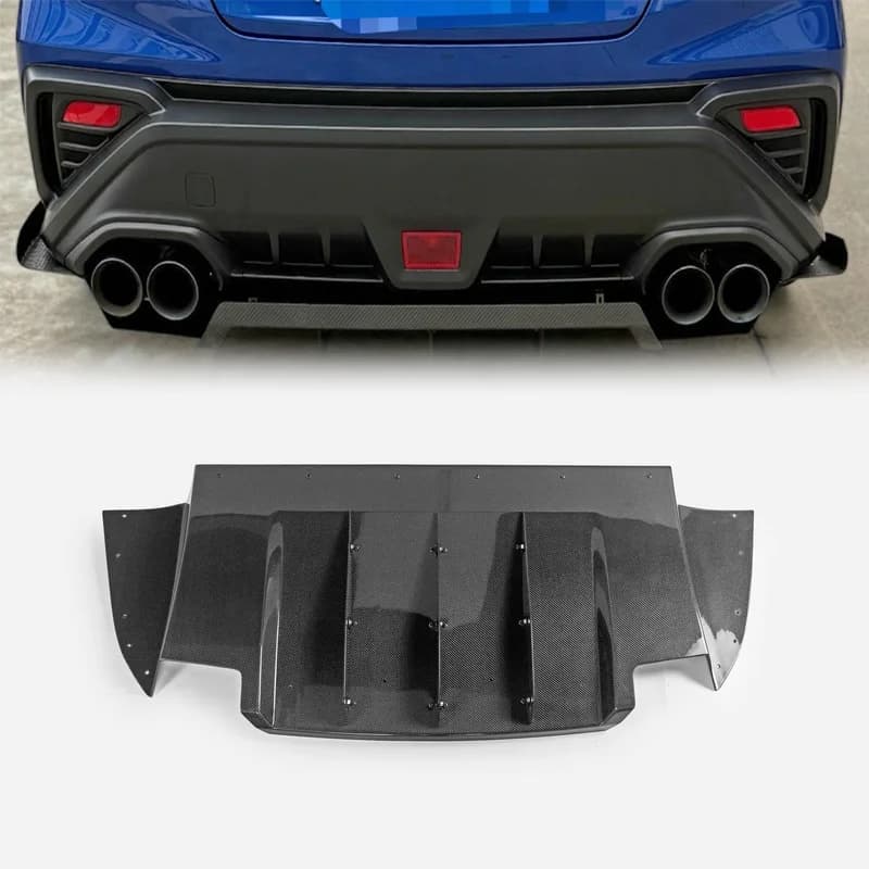 For WRX VBH VRSA1 Type Rear Diffuser Bumper Lower Valance Rear Under Spoiler Auto Styling Part Accessories