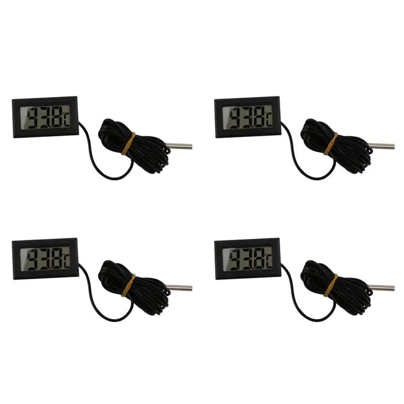 SEWS-4X LCD Strumento di Misurazione della Temperatura da -40 Gradi Celsius a +110 Gradi Celsius, Termometro, 2 Metri