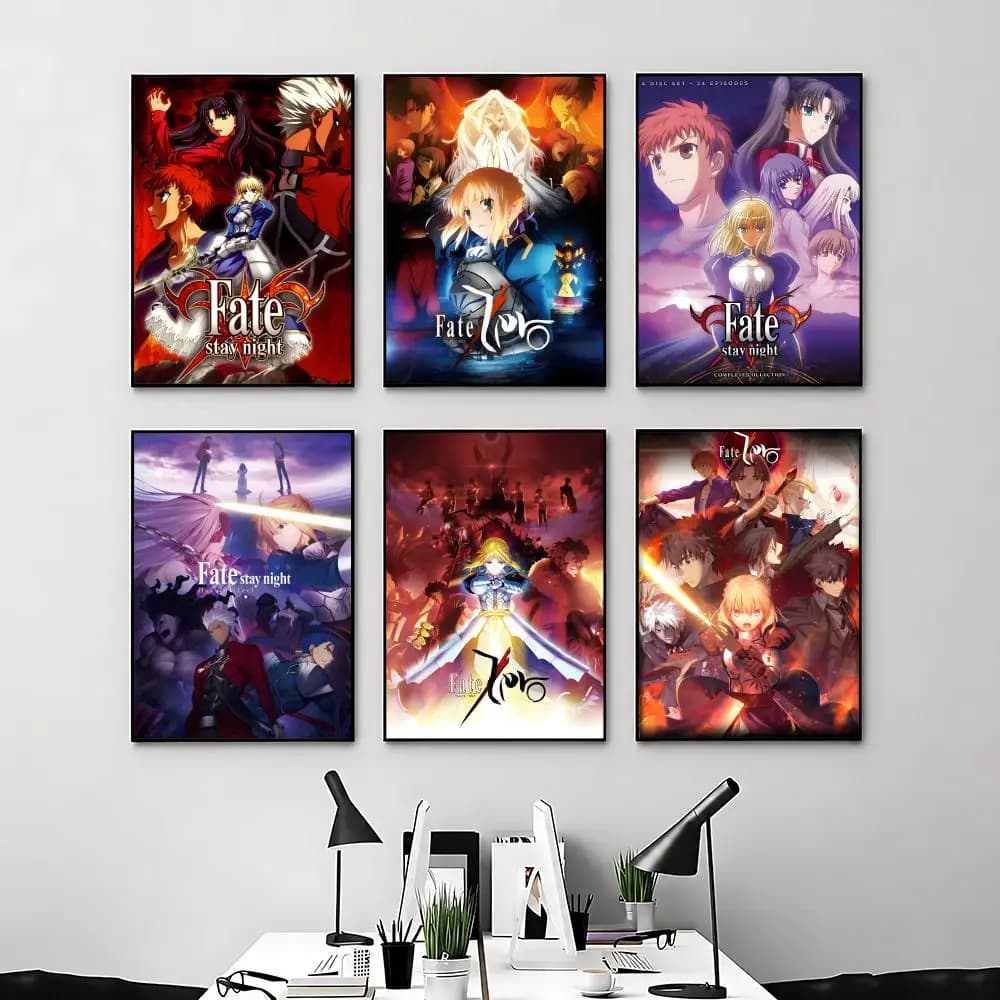 game Fate Poster Posters Anime Room Decor Decoration Movie Backpack Wall Interior Music Wall Art