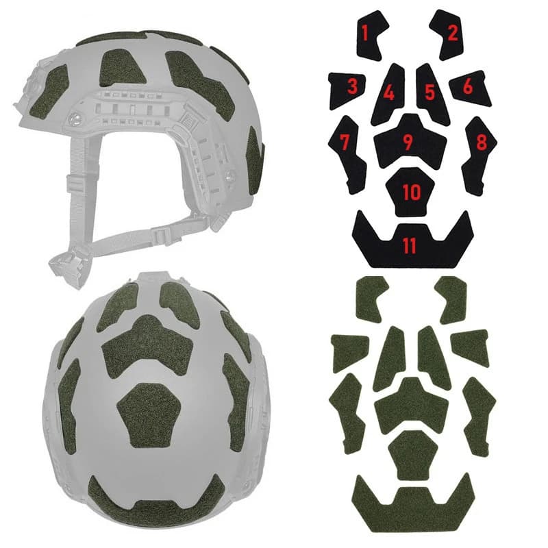 X11 Nylon Helmet Velcro Camouflage Felt Adhesive Patch Hide Simulation Sticker Tactical Helmet Patch Outdoor Hunting Accessories