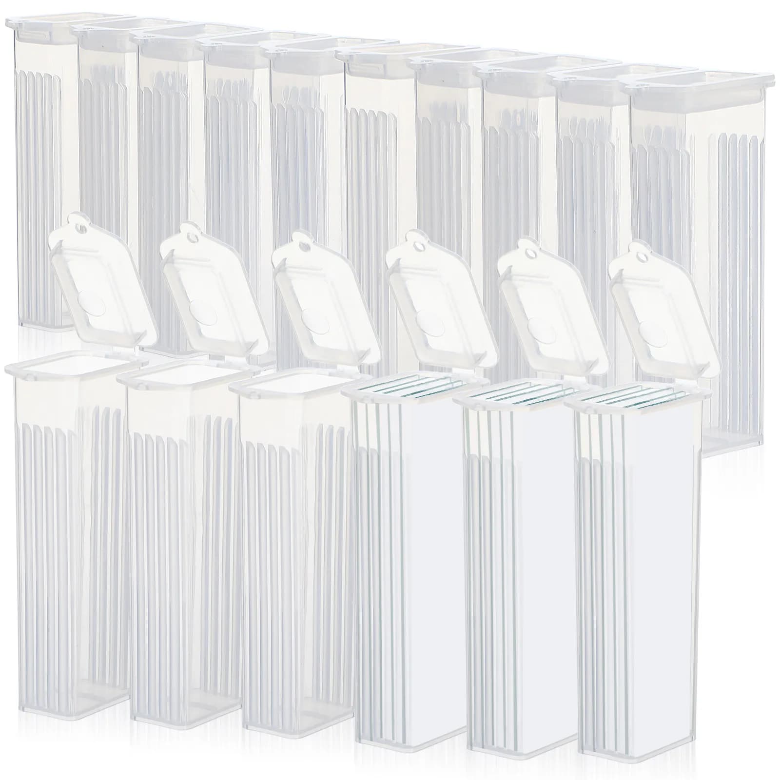 50Pcs Glass PP Material Pathological Section Box Slide Holder Laboratory Storage Removal