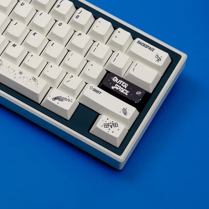Copritasto originale aerospaziale PBT personalizzazione su un solo lato chiave sostitutiva per tastiera meccanica con sublimazione termica opaca