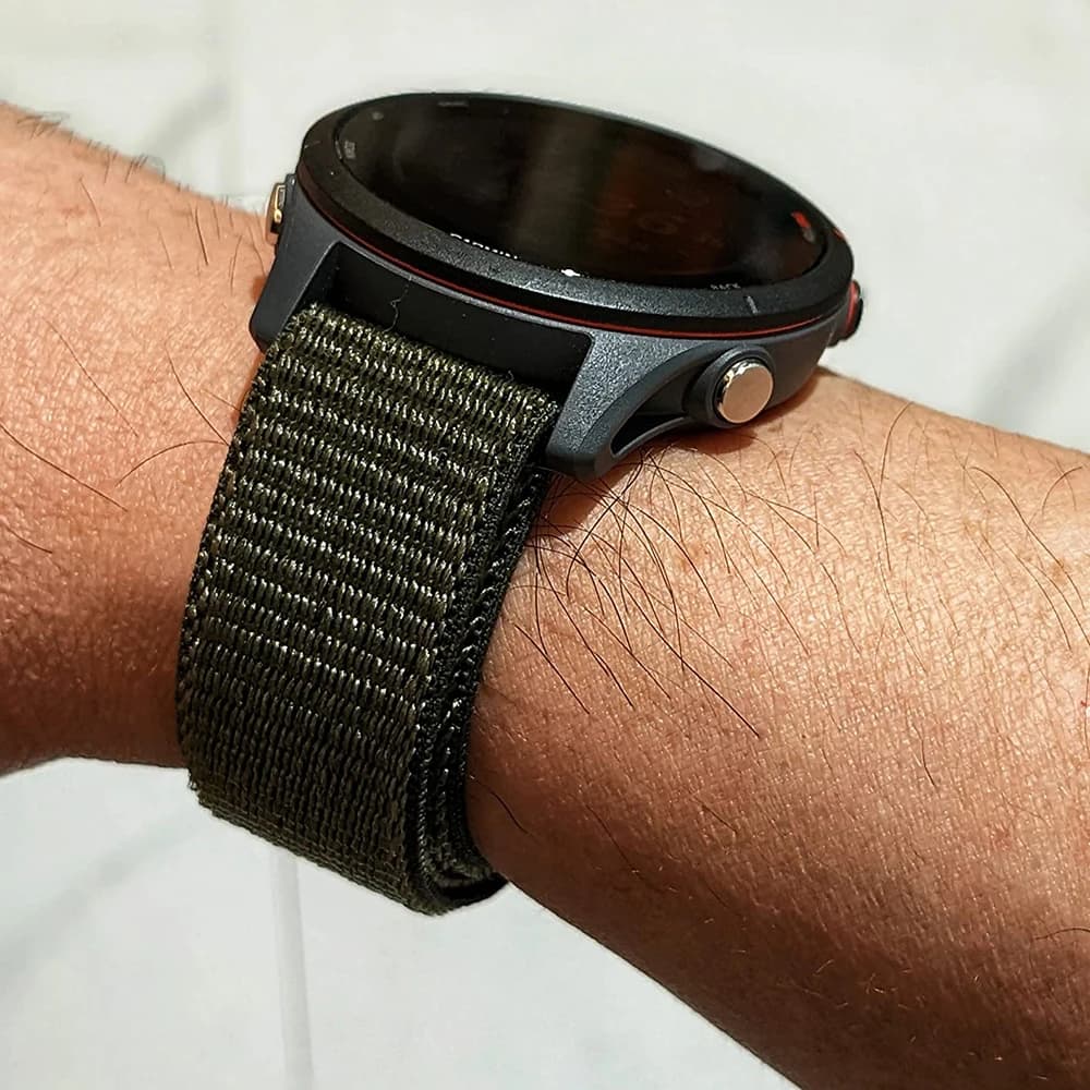 Cinturino per orologio Quick Fit in nylon con gancio per Garmin Fenix 8 7X/Epix Pro/Instinct 3 2/Forerunner 965 955/Enduro 3 2 Cinturino sportivo in tessuto