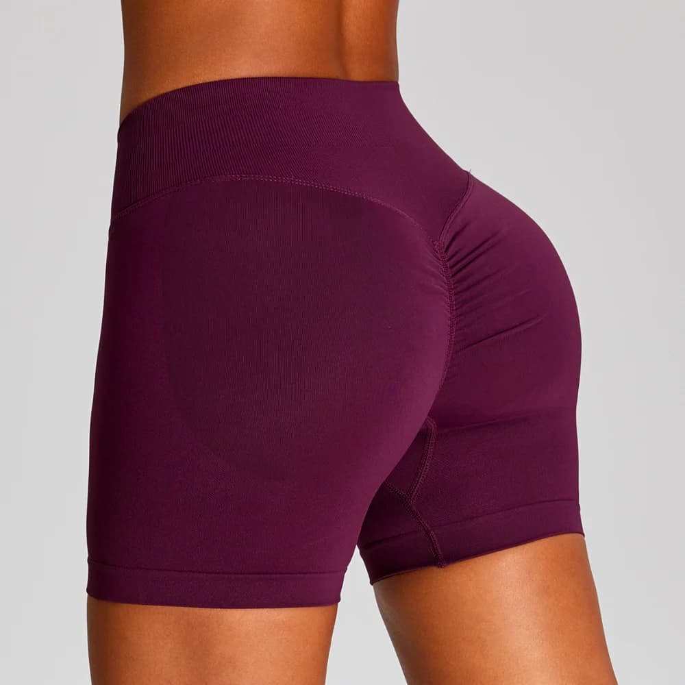 Fitness Shorts Women Seamless Yoga Shorts High Waist Butt Lifting Gym Shorts Push Up Squat Proof Running Cycling Workout Shorts