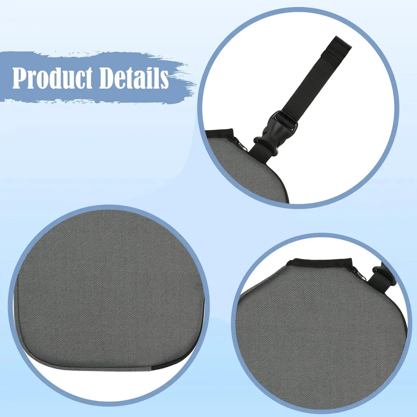 Raincoat for Pickleball Rack with Strap, Lightweight, for Ping Pong Rackets, Ideal for Travel and Sport