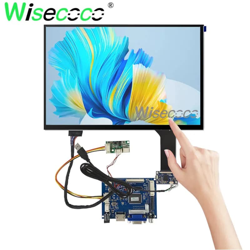 10.1 inches 1280*800 IPS 450 nits Touch LCD Support Kit Win7 8 10 Raspberry Pi Android Linux industrial equipment 10 finger touch