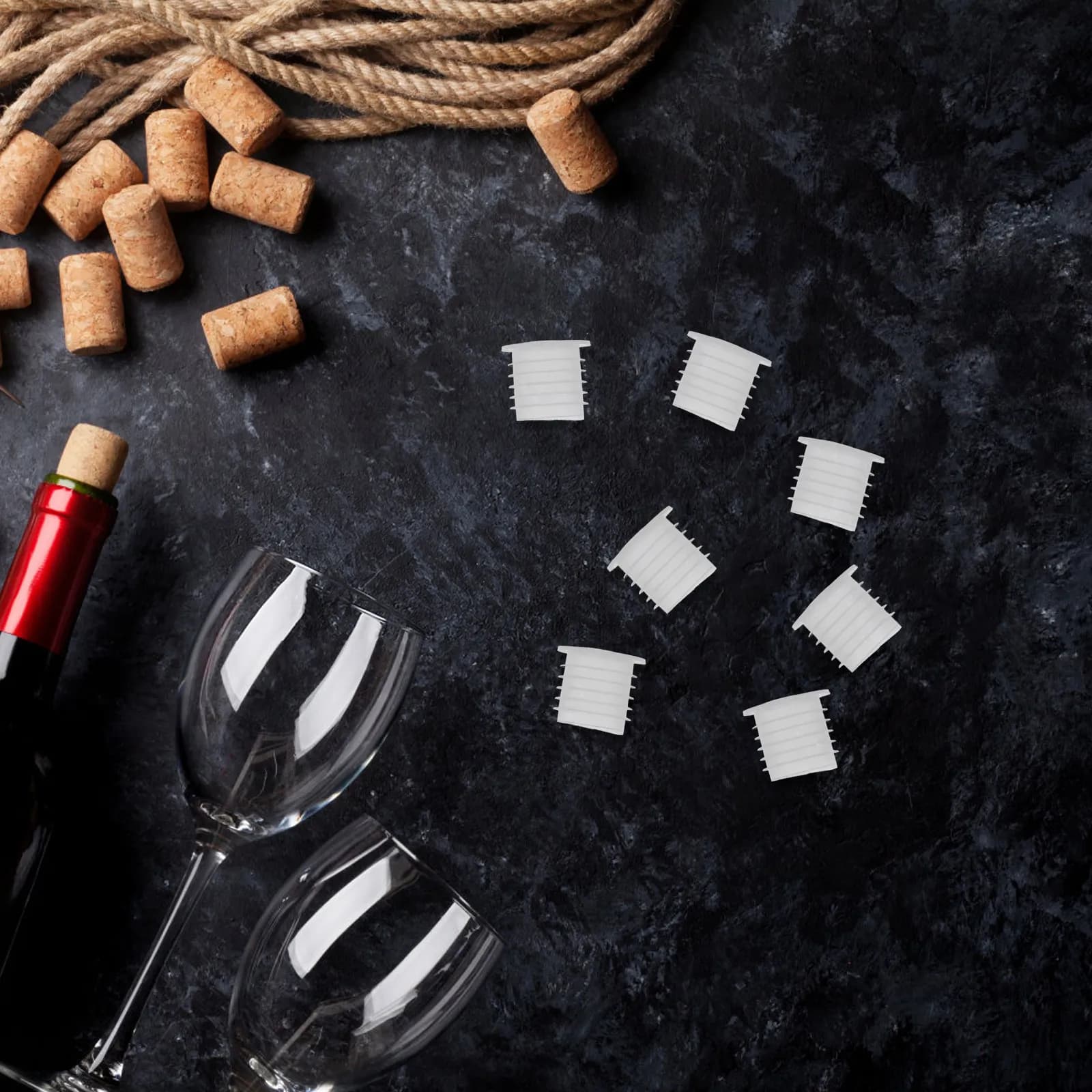 100 Pezzi Tappi in Plastica per Bottiglie di Sale e Pepe, Riutilizzabili, Antigoccia, Tappi di Ricambio per Bottiglie di Vino da Cucina, Vasi e Fioriere