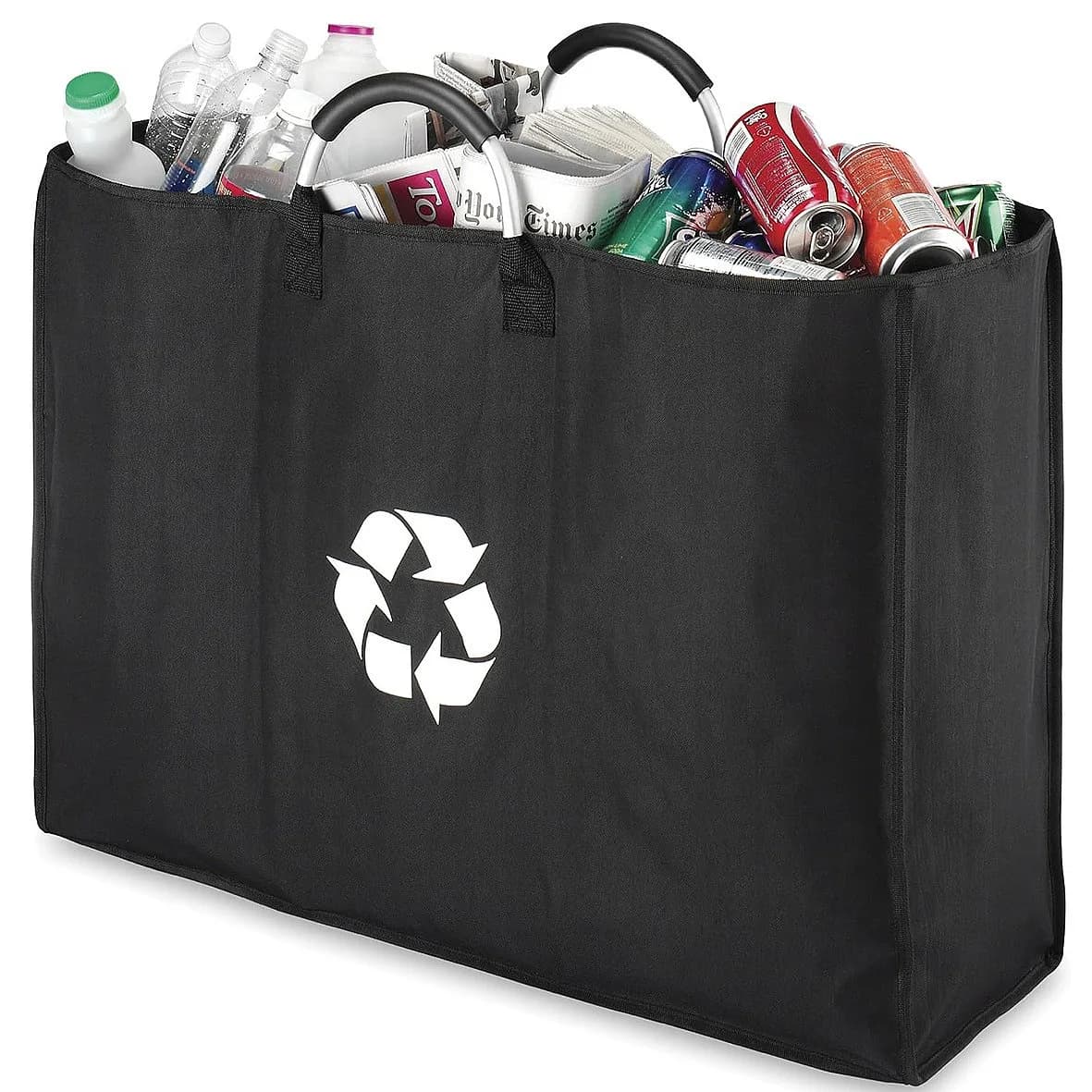 Recycled Bottle 3-Grid Storage Laundry Hamper Detachable Organizer Basket Home Recycling Bin