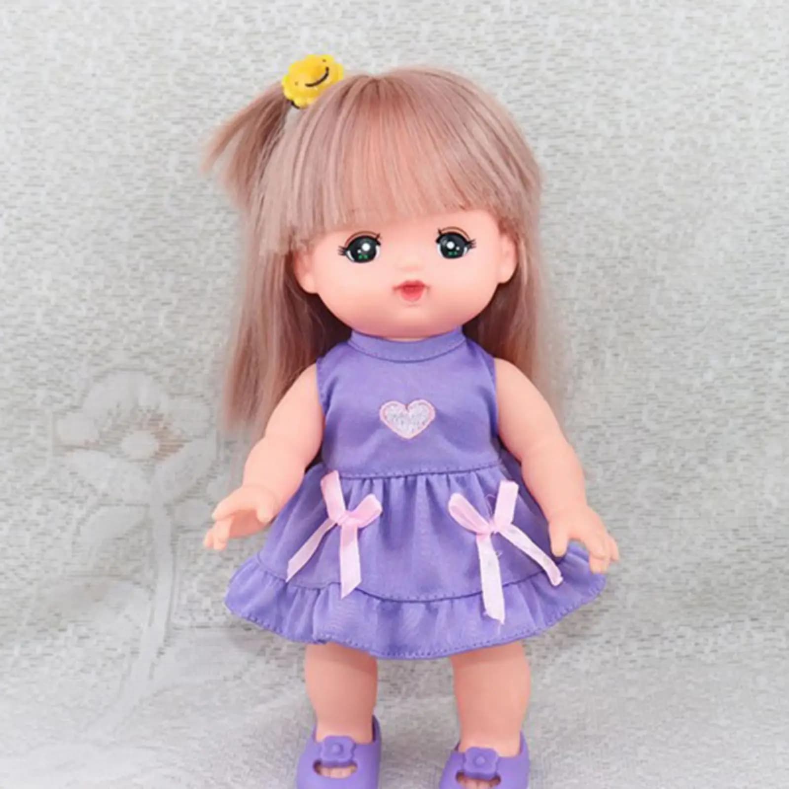 Accessorio per vestiti per bambole con gonna bowknot con copricapo per accessori per bambole da 25 cm