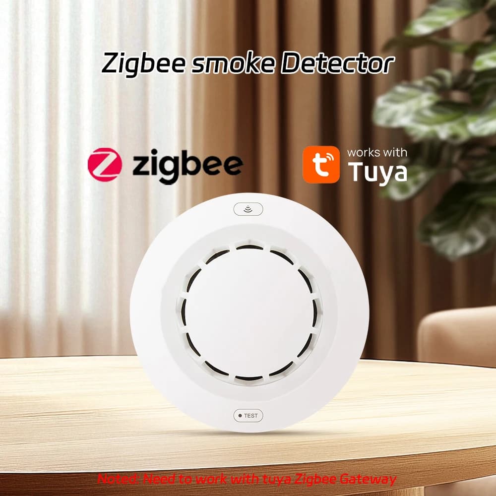 ZIgbee rilevatore di fumo incendio rilevatore di fumo specifico sistema di allarme antincendio automatico magazzino hotel rilevatore di fumo Commercio domestico