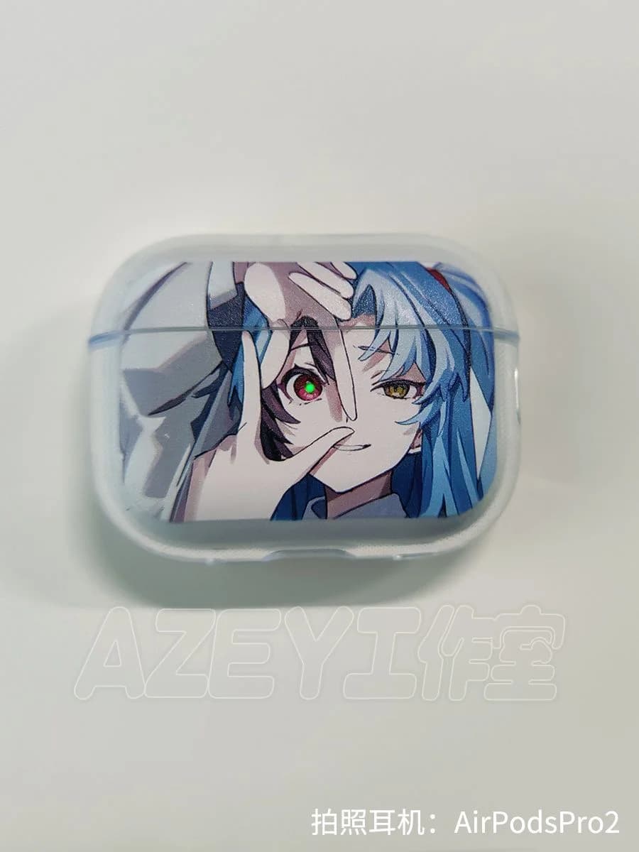 Cute Cartoon Y2k Anime Girl Transparent Protective Case For AirPods Pro 1st 2nd 3rd 4th Generation Bluetooth Earphone Accessory