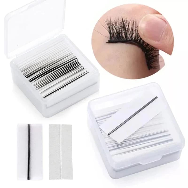 Self-adhesive strip for fake eyelashes with glue adhesive, reusable and waterproof, natural and long-lasting