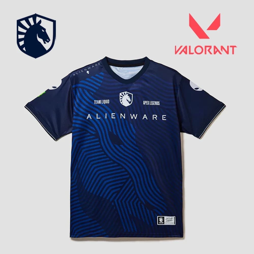 Valorant Masters Bangkok Tournament Jersey Team Liquid Training Suit Esports Team Uniform Custom T Shirts Unisex Oversized Tops