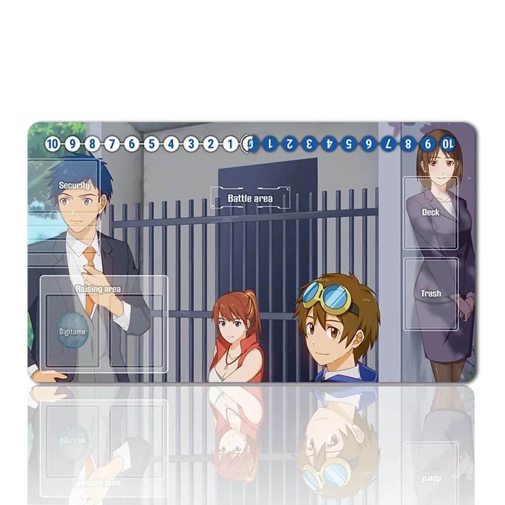 11622084 - Tappetino da gioco Digimon per giochi da tavolo Dimensioni 60X35 cm Tappetini da gioco compatibili per DTCG