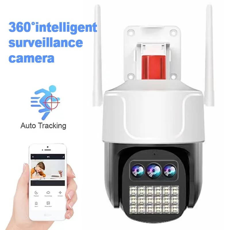4 pollici 2MP 1080P V360pro APP Telecamera IP PTZ Shinelight a colori AI Umanoide Sorveglianza di sicurezza domestica Citofono Baby Monitor