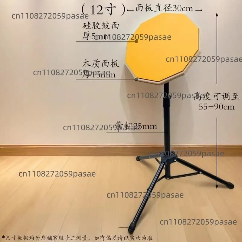 Set di batteria silenziosa per pratica a casa, pad per batteria, tavola per percussioni per principianti, tappetino fonoassorbente da 8 e 12 pollici, pad per percussioni