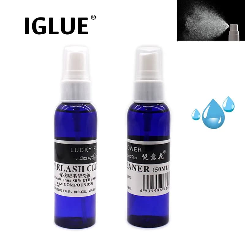 50ml detergente per ciglia Spray detergente per Extension ciglia finte rimuovi grasso prima di piantare strumenti per il trucco professionale per la salute delle ciglia