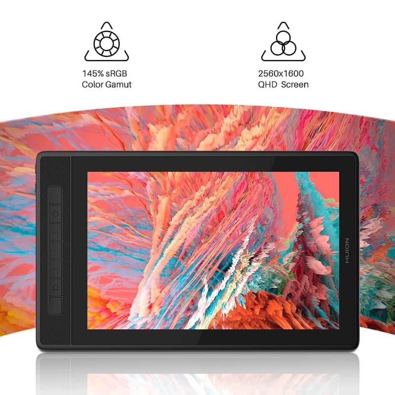 Huion Kamvas Pro 13 2.5K QHD Tablet Grafico con Schermo da 13,3 Pollici per Disegno Artistico e Design