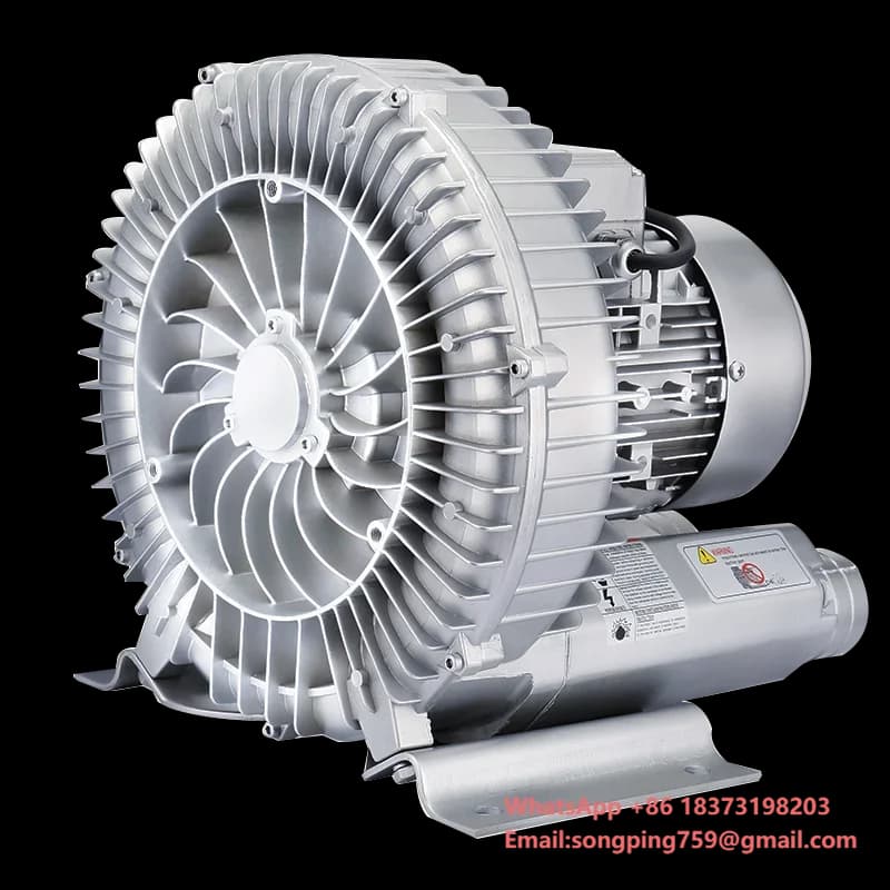 Potente Soffiatore ad Anello da 3hp/2.2kw 380V per Ventilatori di Macchine Movimento Terra e Pennelli per Verniciatura